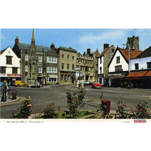 Dennis Photocolour Postcard 'The Market Place, Glastonbury'