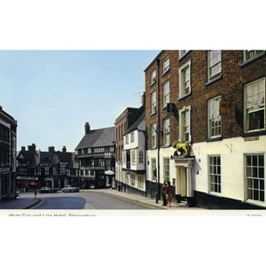 Dennis Photocolour Postcard 'Wyle Cop and Lion Hotel, Shrewsbury'