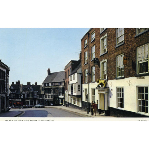 Dennis Photocolour Postcard 'Wyle Cop and Lion Hotel, Shrewsbury'