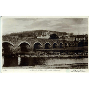 Real Photograph Postcard '15th Century Bridge, River Camel, Wadebridge'