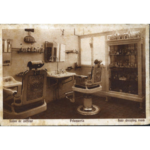 Savoy Hotel Postcard 'Salon de coiffeur. Peluqueria. Hair Dressing Room'