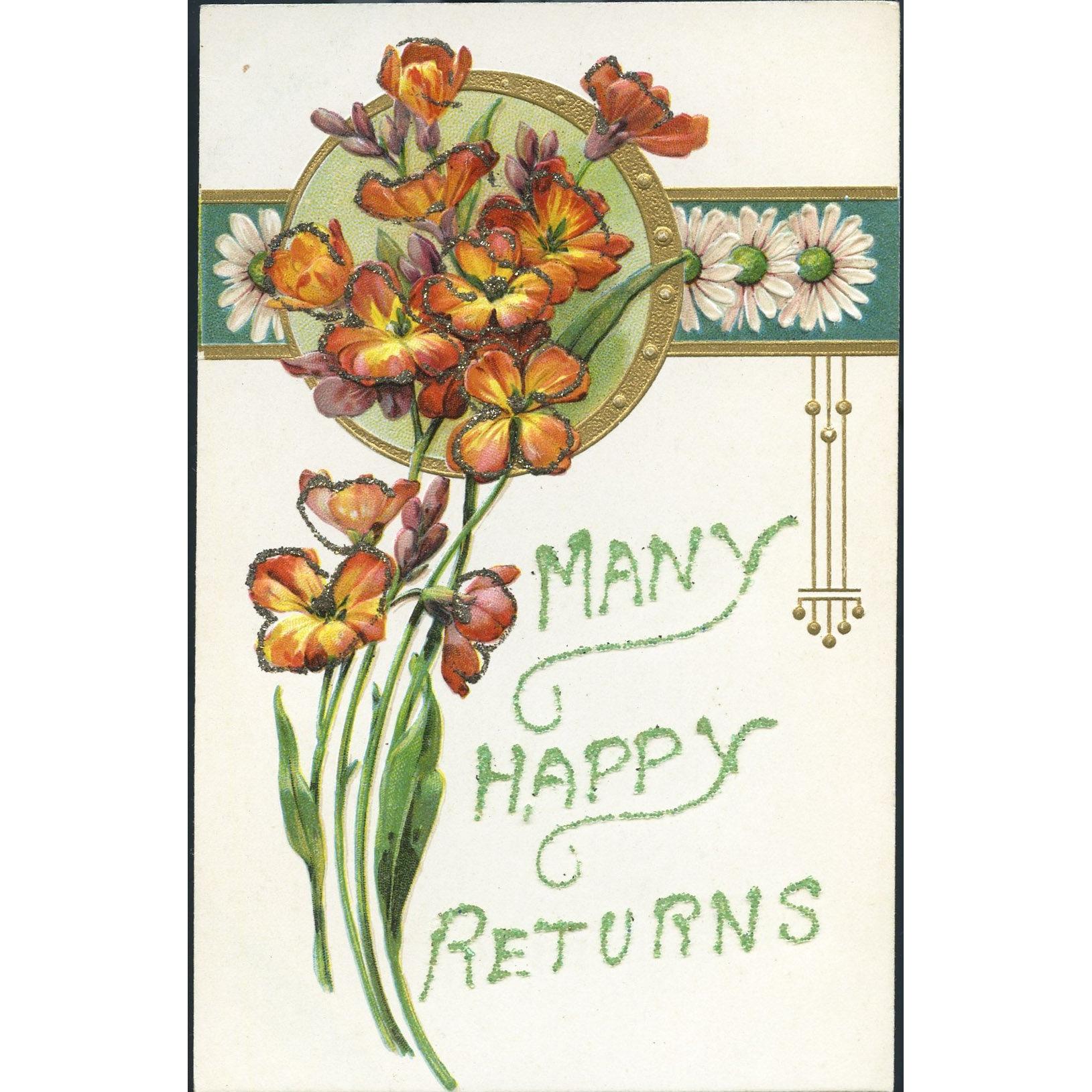 PFB Series Postcard 'Many Happy Returns'