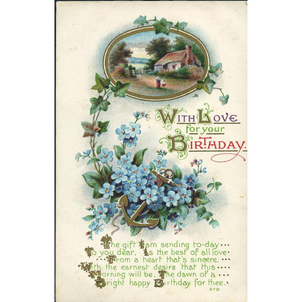 Wildt & Kray Postcard 'With Love for your Birthday