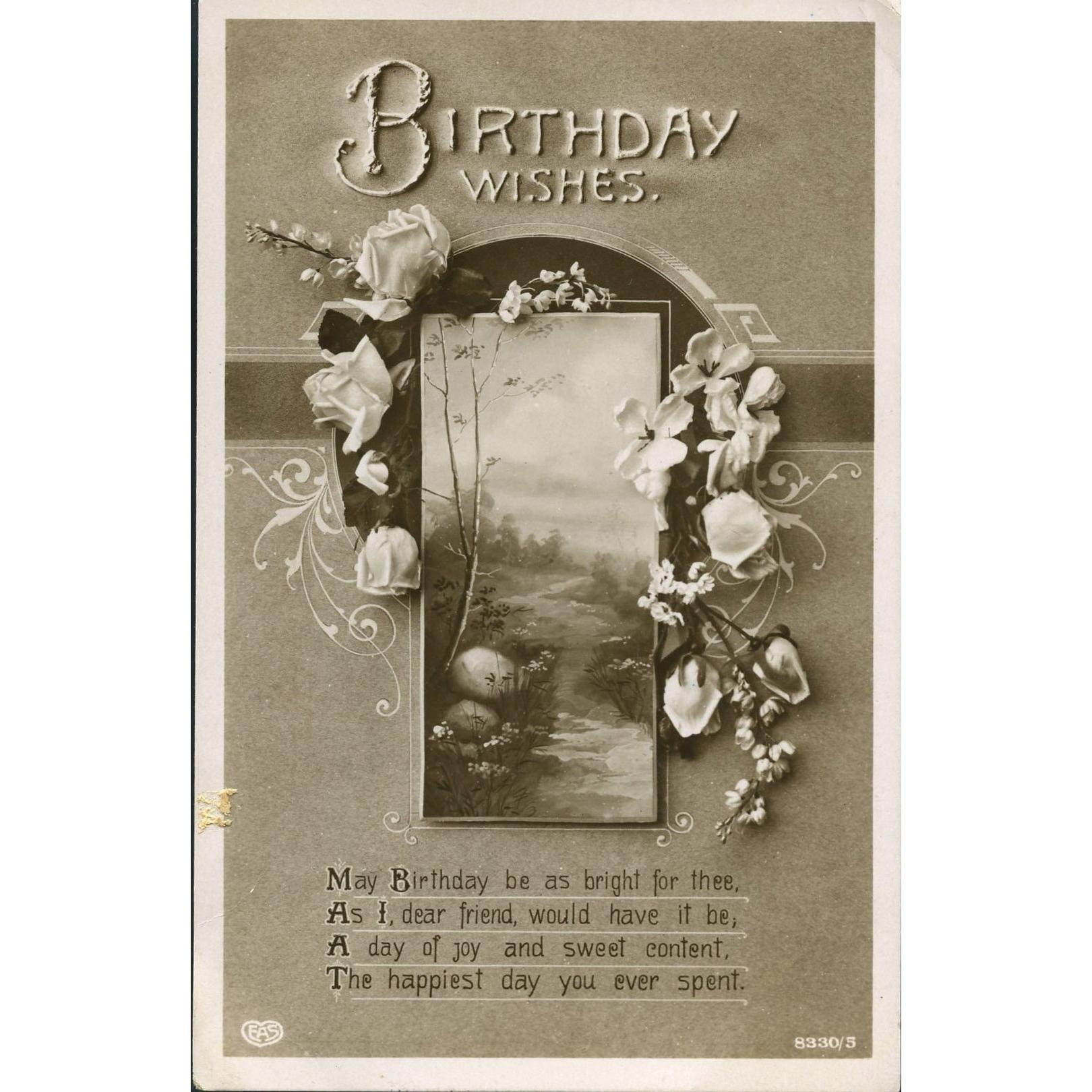 EAS Postcard 'Birthday Wishes'