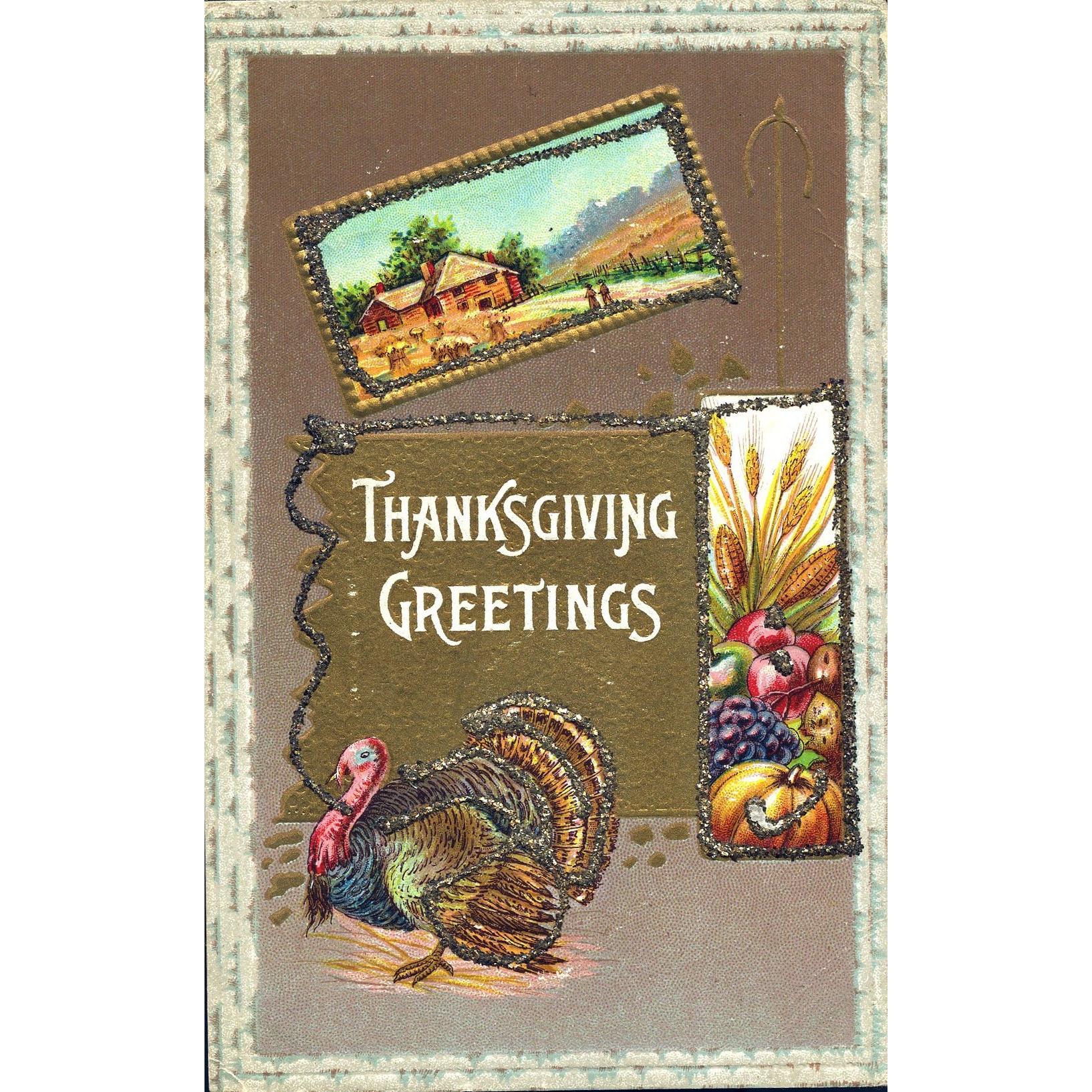 Greetings Postcard 'Thanksgiving Greetings'