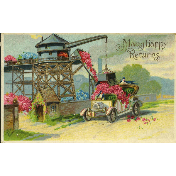 SB Greetings Postcard 'Many Happy Returns'