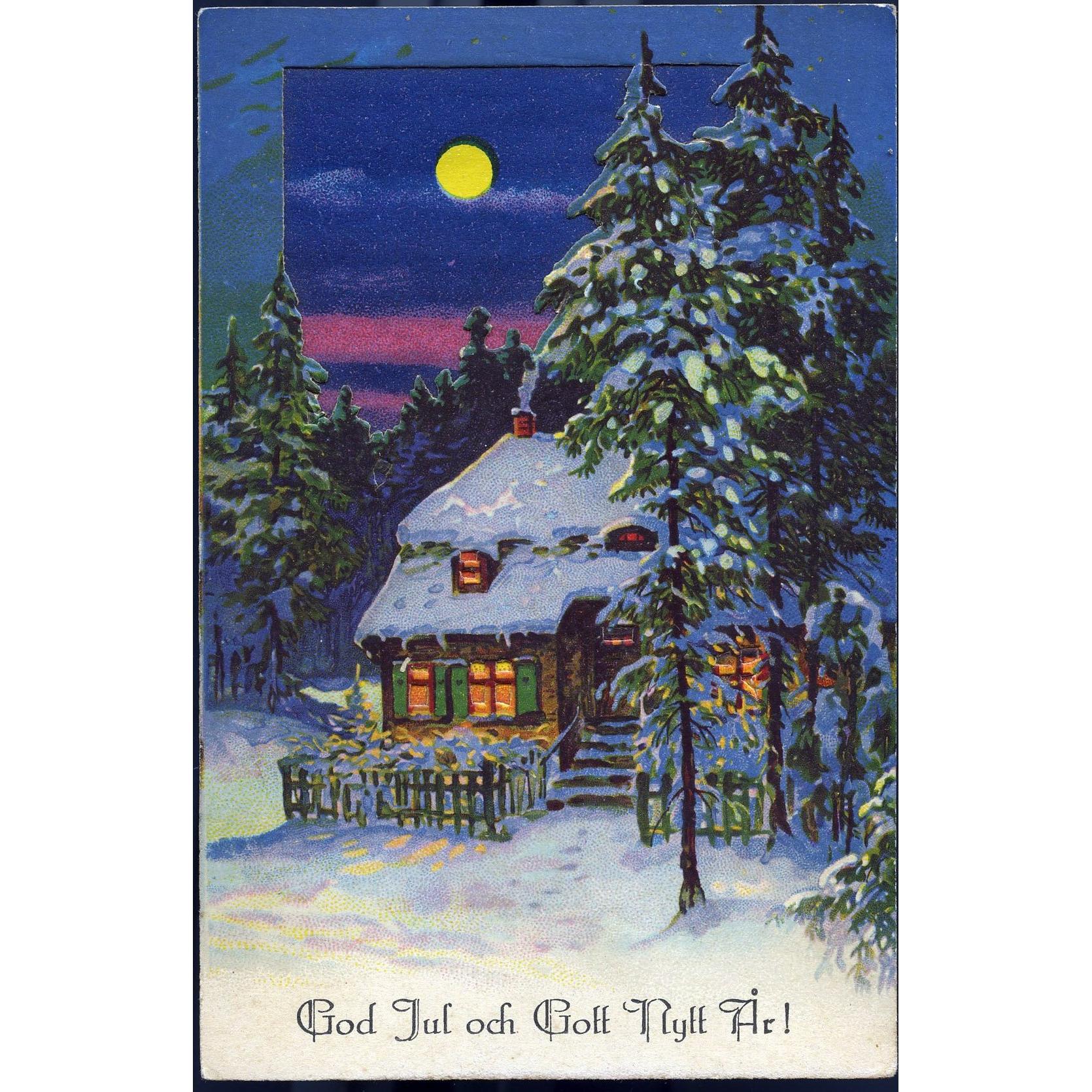 Swedish Language EAS Christmas Postcard