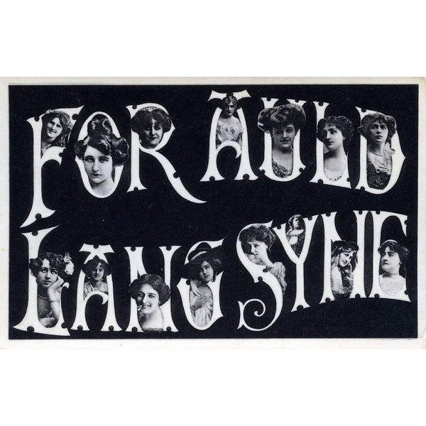 Hartmann's 'Real Glossy' Postcard 'For Auld Lang Syne'