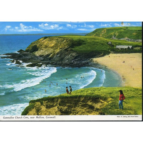 John Hinde Original Postcard 'Gunwalloe Church Cove, near Mullion, Cornwall'