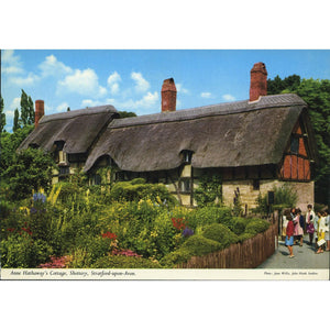 John Hinde Original Postcard 'Anne Hathaway's Cottage, Shottery, Stratford-upon-Avon'