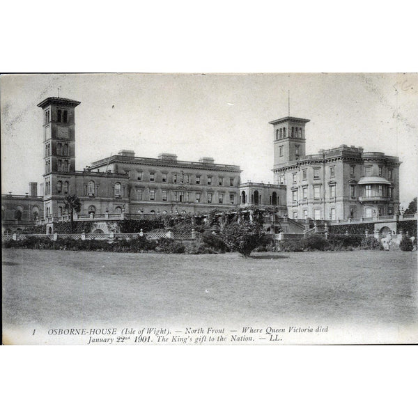 LL (Léon & Lévy) Postcard 'Osborne House (Isle of Wight).- North Front'