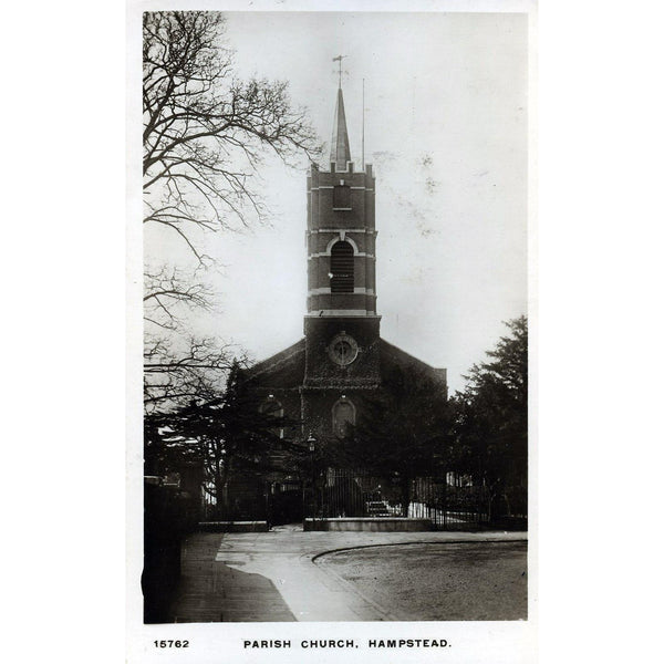 E. W. Schroder Real Photograph Postcard 'Parish Church, Hampstead'