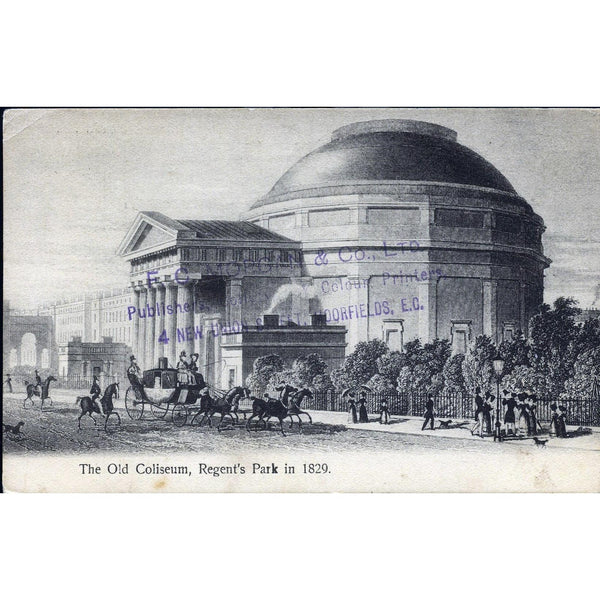 F.C. Morgan & Co. Postcard 'The Old Coliseum, Regent's Park in 1829'