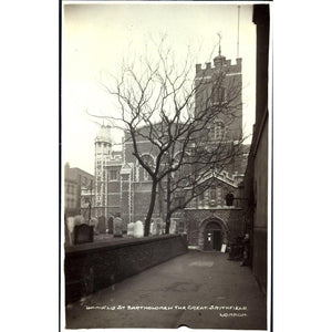 Real Photograph Postcard 'St. Bartholomew The Great Smithfield London'