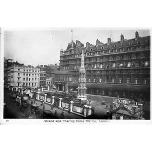 Regent Series Real Photograph Postcard 'Strand and Charing Cross Station, London'