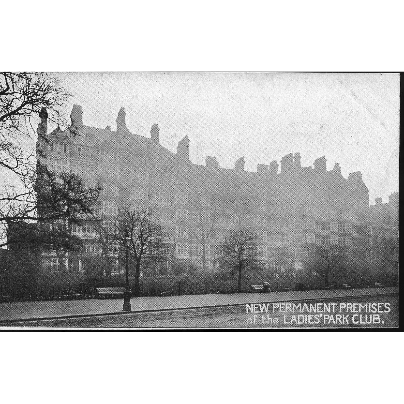 Postcard 'New Permanent Premises of the Ladies' Park Club'