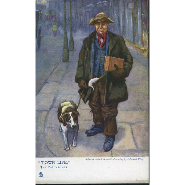 Tuck's 'Oilette' Town Life Series Postcard 'The Ratcatcher'