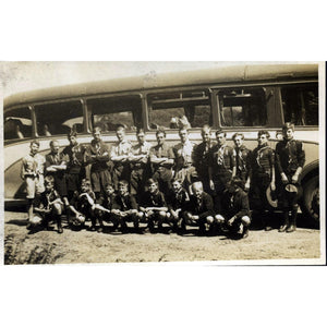 Real Photograph Postcard Scouts Troop Unidentified