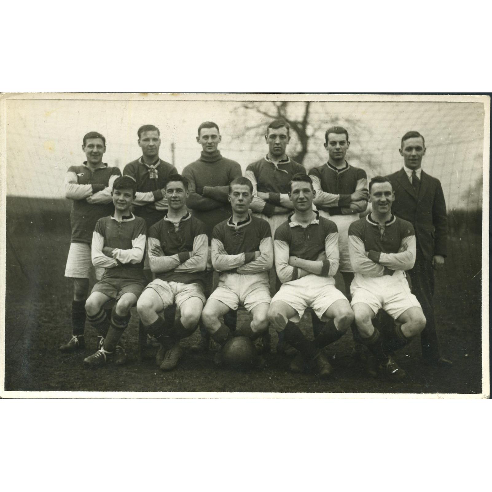 Real Photograph Postcard Football Team