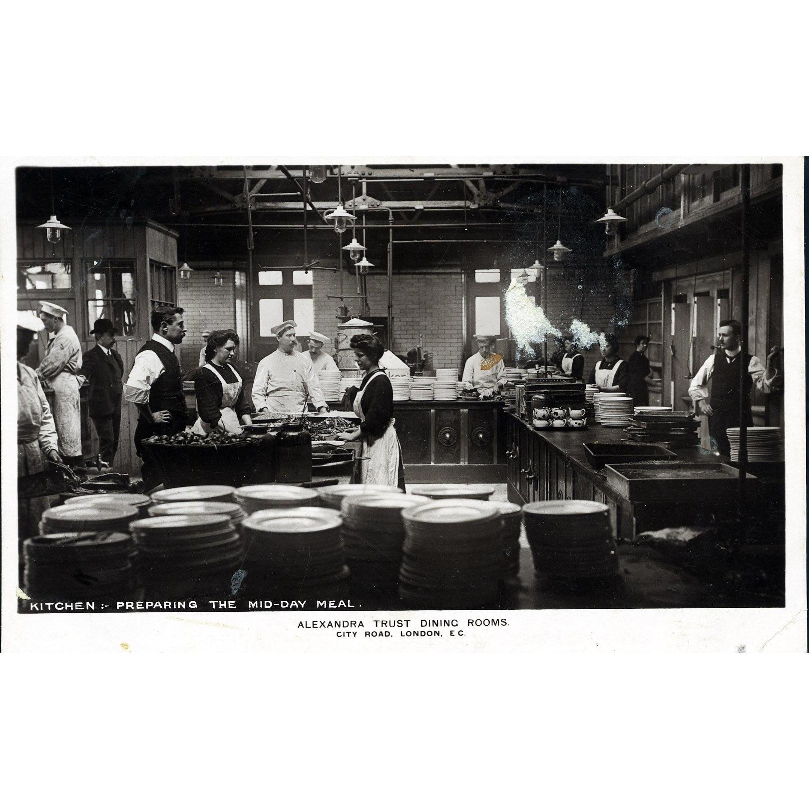 Real Photograph Postcard 'Alexandra Trust Dining Rooms'