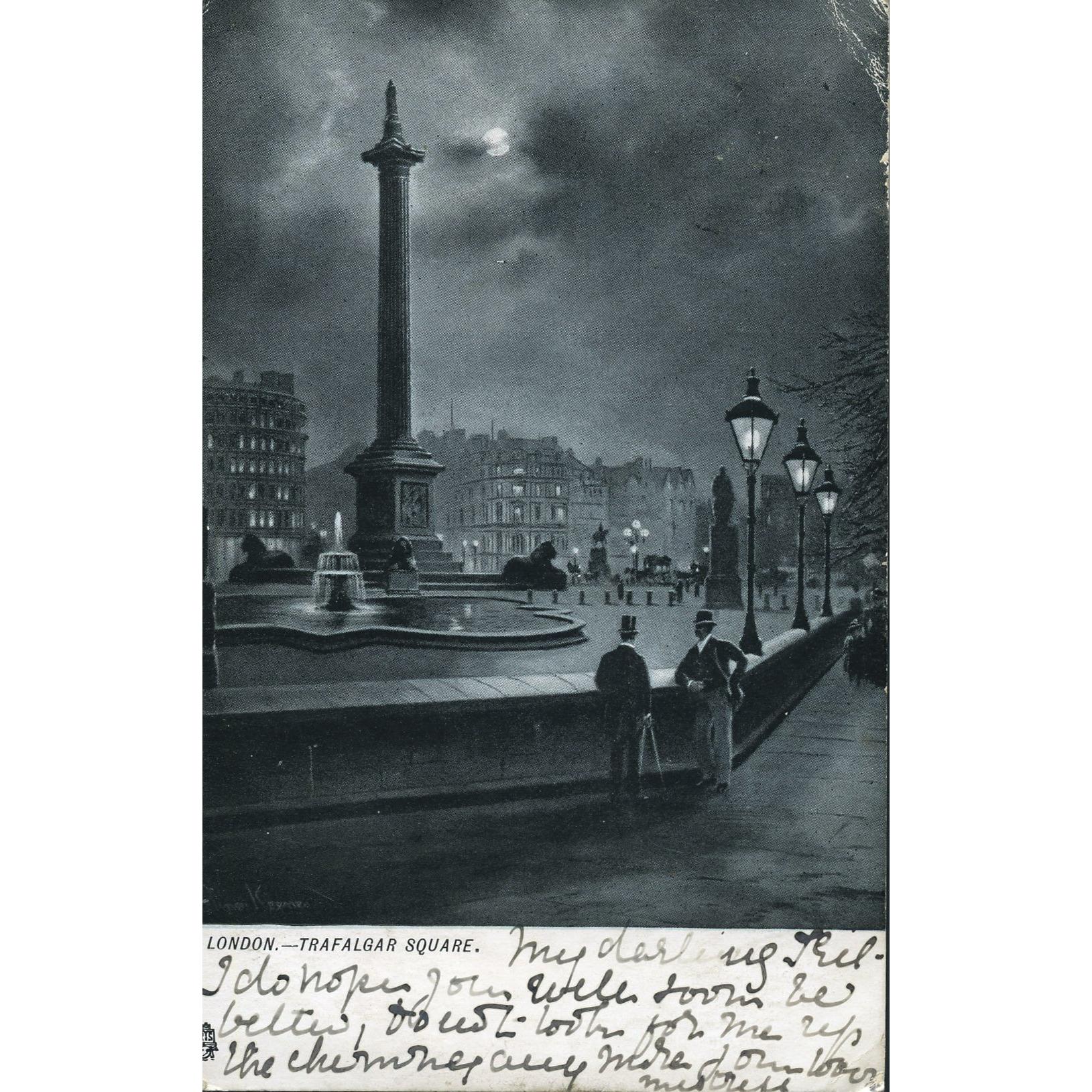 Tuck's 'Raphotype' Postcard 'London.- Trafalgar Square'