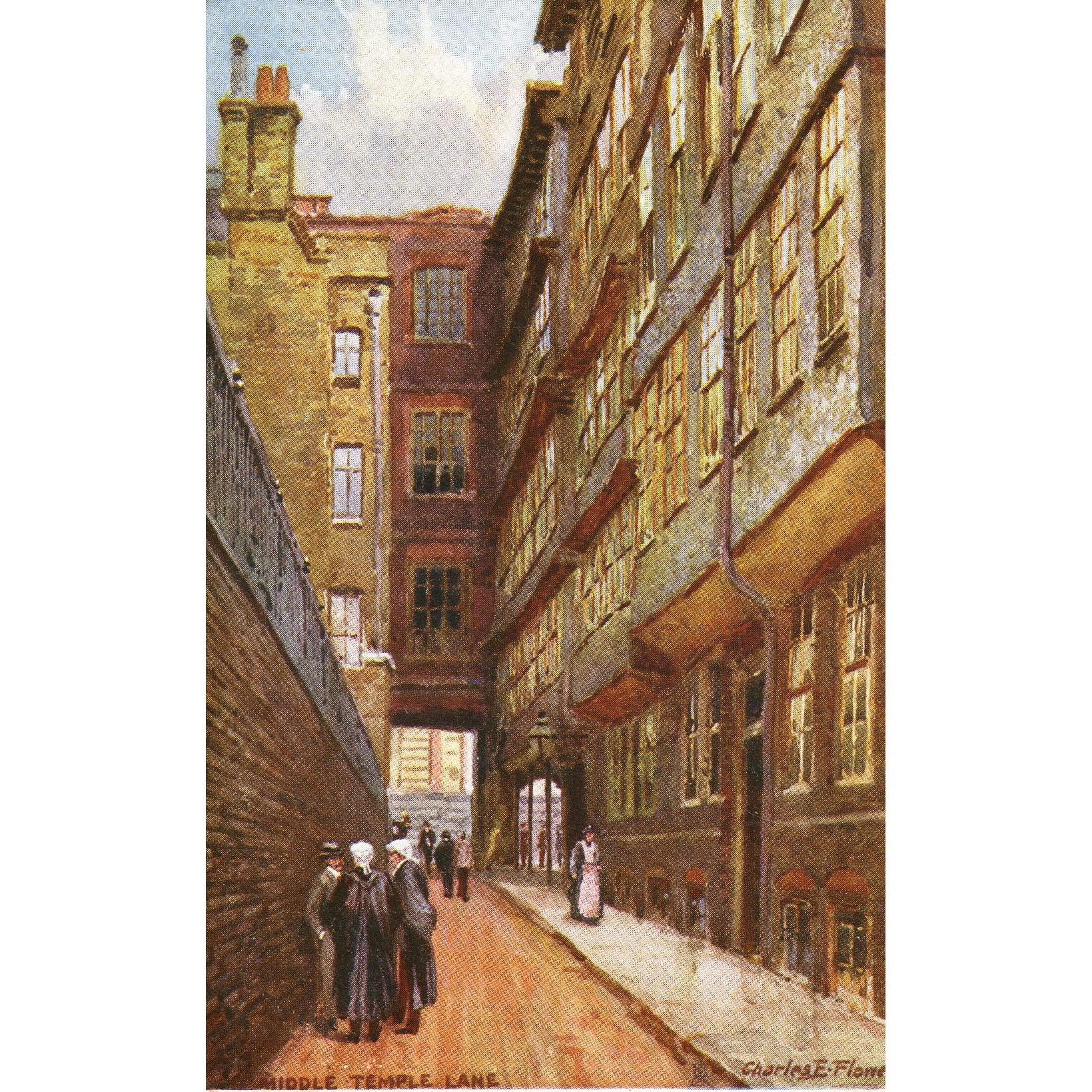 Tuck's Postcard 'Middle Temple Lane'