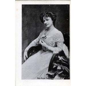 'Enamelette' Postcard 'Miss Hilda Trevelyan'