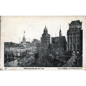 Early Postcard 'Newspaper Square, New York'