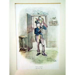 Charles Dickens Print 'Bob Cratchit and Tiny Tim'