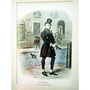 Charles Dickens Print 'Mr. Micawber' from 'David Copperfield'