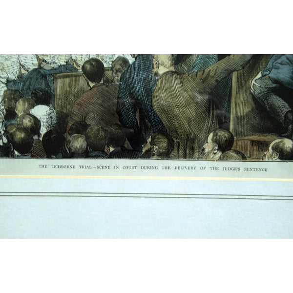 Legal Print 'The Tichborne Trial - Scene in Court During Delivery of the Judge's Sentence' 1874