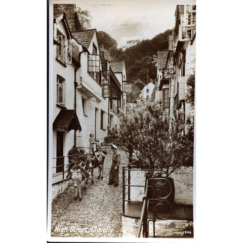 English Series Real Photograph Postcard 'High Street, Colvelly'