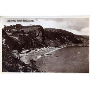 Real Photograph Postcard 'Oddicombe Beach, Babbacombe'