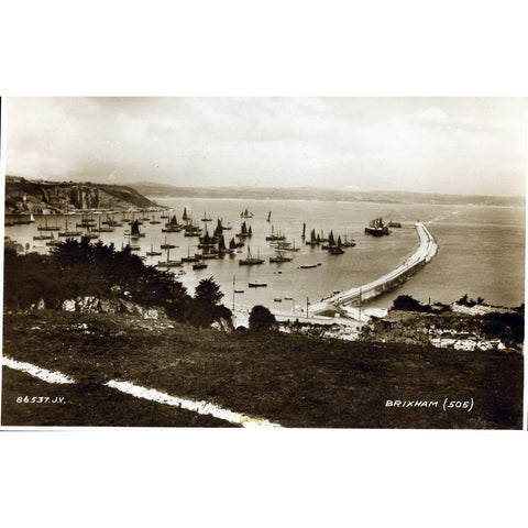 Valentine's Real Photograph Postcard 'Brixham'