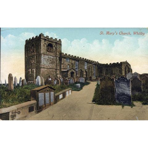 Valentine's Series Postcard 'St. Mary's Church, Whitby'