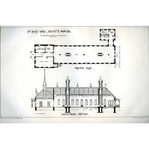 Architectural Plan 'Sturges Ward, Bellevue Hospital'