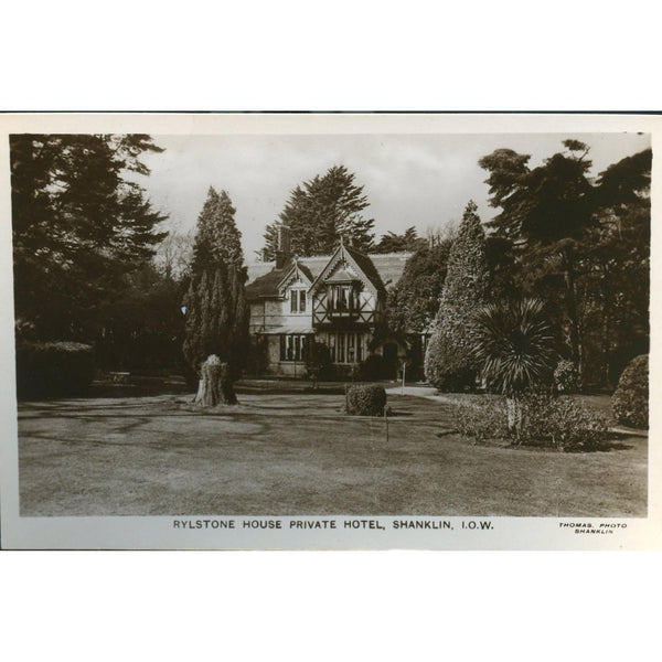 Real Photograph Postcard Rysltone House Private Hotel, Shanklin'