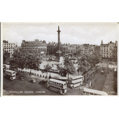 Valentine's 'Photo Brown' Postcard 'Trafalgar Square, London'