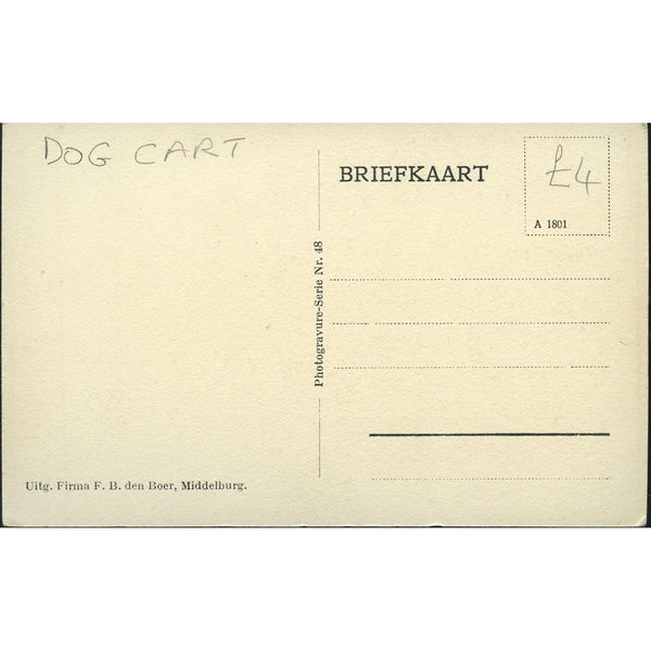 Dog Cart Postcard 'Zeeland - Walcheren'