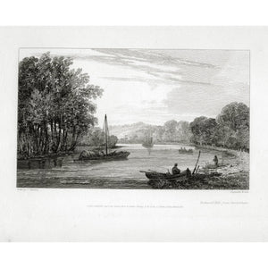 Copper Engraving on paper 'Richmond Hill, from Twickenham', W. Cooke, 1810