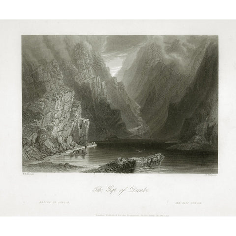 Engraving 'The Gap of Dunloe' 1841