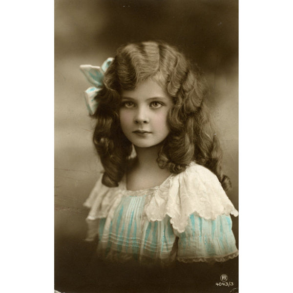 Carlton Publishing Co. Real Photograph Postcard Little Girl