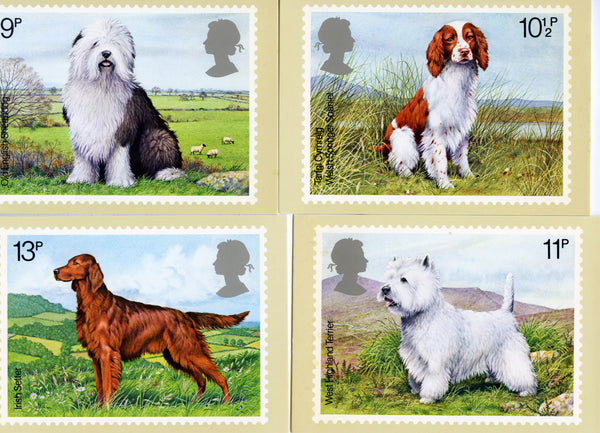 Post Office Picture Cards Series 'British Dogs' Postcard Set (4)