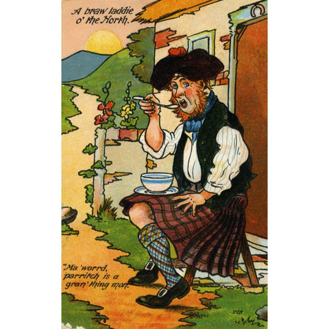 National Series Scottish Postcard 'A braw ladie o' the North', Vintage Postcards, Vintage Humour