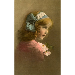 Vintage 'Overseas Industrial Agency' Postcard Little Girl