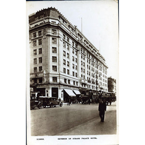 Bridge House Real Photo Series Postcard 'Exterior of Strand Palace Hotel'