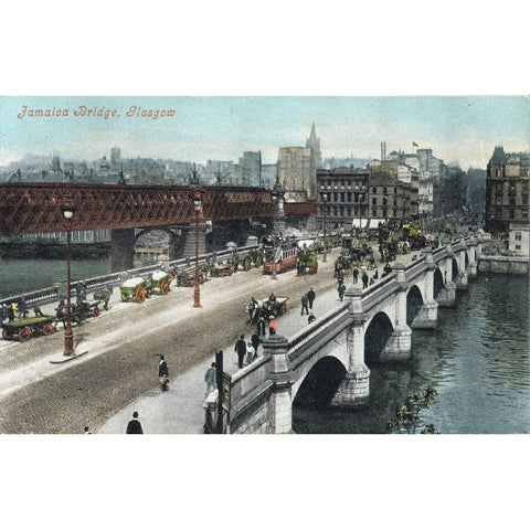 Valentine's Series Postcard 'Jamaica Bridge, Glasgow'