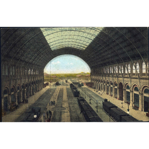 Postcard 'Torino - Interno della Stazione Centrale'