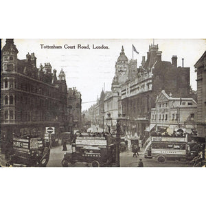 Printed Photographic Postcard 'Tottenham Court Road,London'