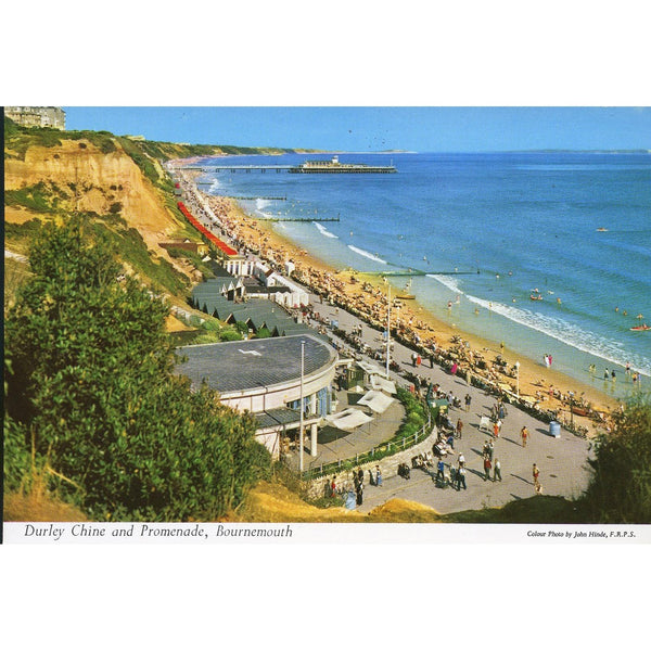 John Hinde Original Postcard 'Durley Chine and Promenade, Bournemouth'